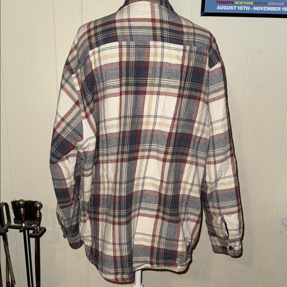 Wrangler Plaid Shirt Jacket XL - Picture 6 of 10